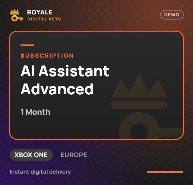 AI Assistant Advanced (1 Month) — Royale Digital Keys (visuel de démo)