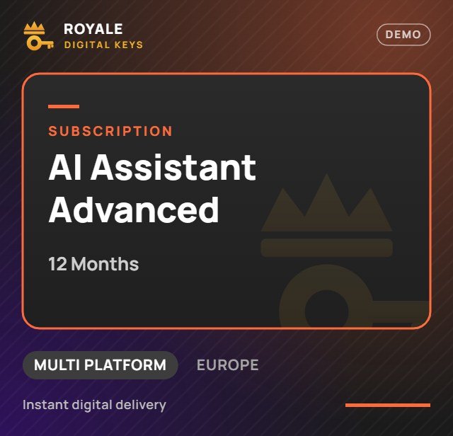 AI Assistant Advanced (12 Months) — Royale Digital Keys (visuel de démo)