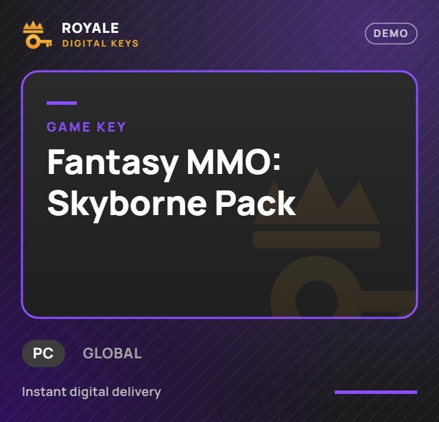 Fantasy MMO: Skyborne Pack — Royale Digital Keys (visuel de démo)
