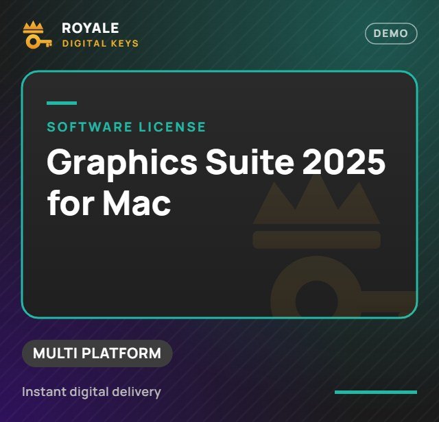 Graphics Suite 2025 for Mac — Royale Digital Keys (visuel de démo)