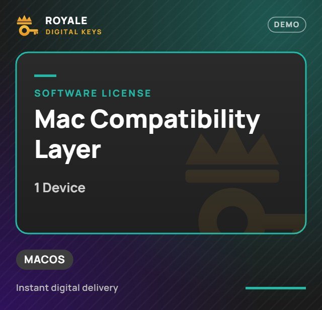 Mac Compatibility Layer (1 Device) — Royale Digital Keys (visuel de démo)