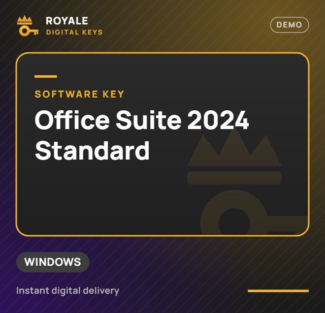 Office Suite 2024 Standard — Royale Digital Keys (visuel de démo)