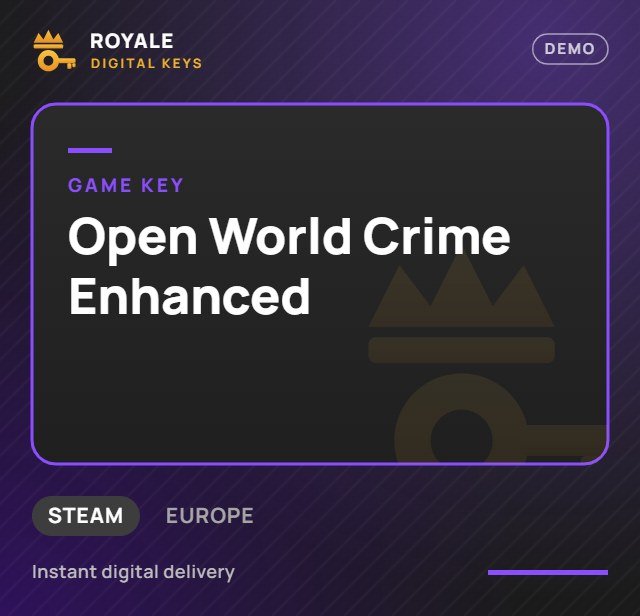 Open World Crime Enhanced — Royale Digital Keys (visuel de démo)