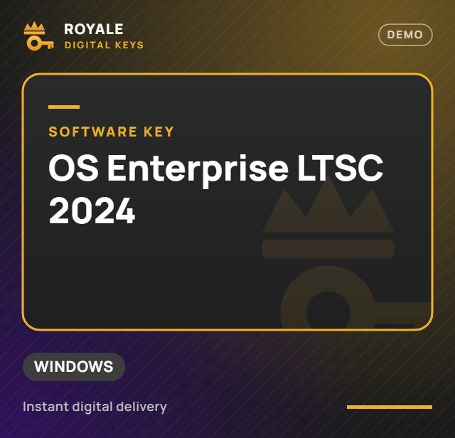 OS Enterprise LTSC 2024 — Royale Digital Keys (visuel de démo)